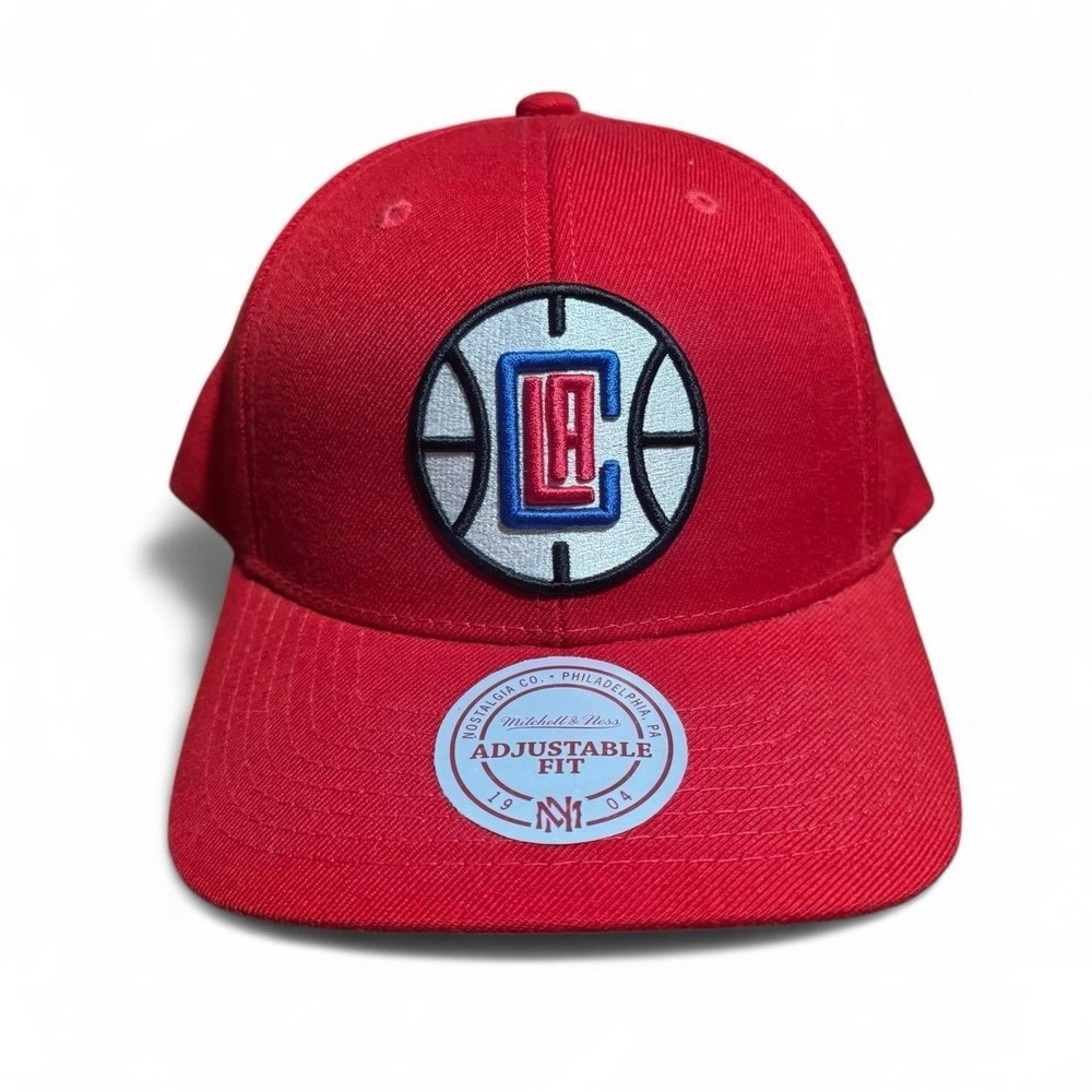 Mitchell & Ness Los Angeles Clippers Red Snapback NBA Basketball Hat OSFA NWT